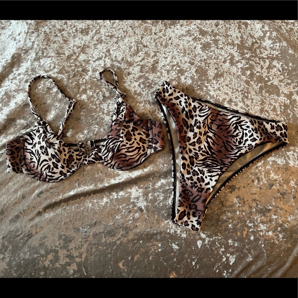 shein high waisted bikini set